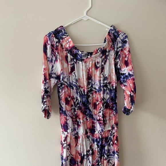 Womens Tye Dye Romper/ Jumpsuit Size S/P Color Pink - Picture 2 of 13